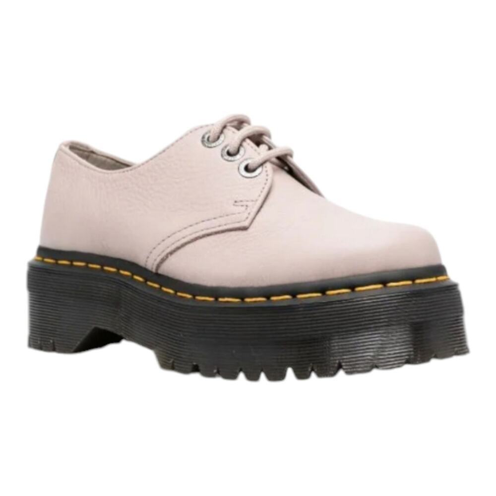 Dr. Martens 1461 Quad leather derby Platform Oxfords Beige Men's Shoes‎ Size 10